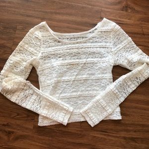 Lace crop top